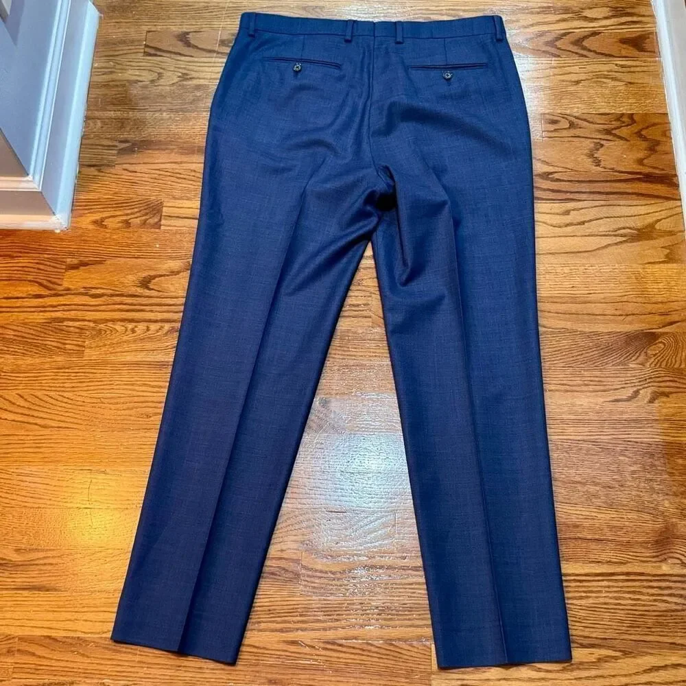 Banana Republic Medium Blue Wool 2 Piece Suit.  Marzotto fabric